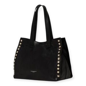 Gianni Chiarini Bag Borsa a Spalla Dorotea Black Leather Large Tote NWT w Flaw